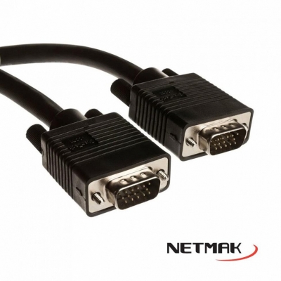 Cable Vga 10 Mts M/m Netmak Nm-c18-10